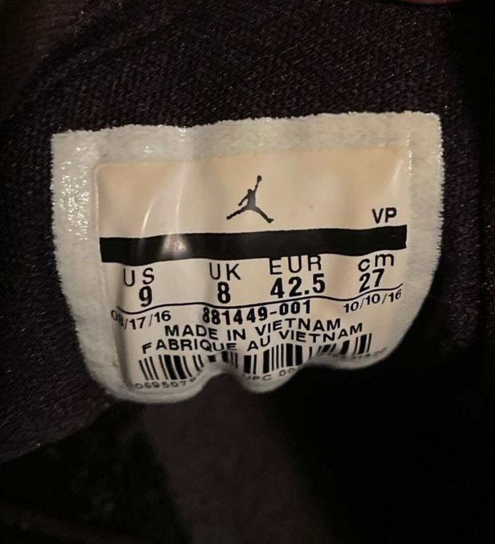 Nike AIR Jordan 23 "Breakout" Men’s Black Slip-On Basketball/Trainer Shoes - Picture 6 of 8